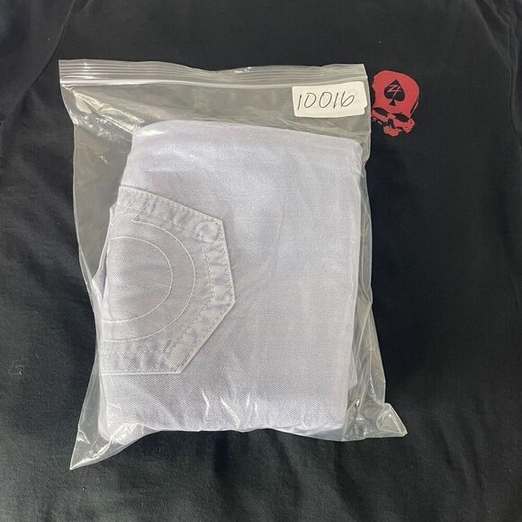 True Religion Jeans Womens 26 Blue Cameron Distressed Straight - Picture 12 of 12